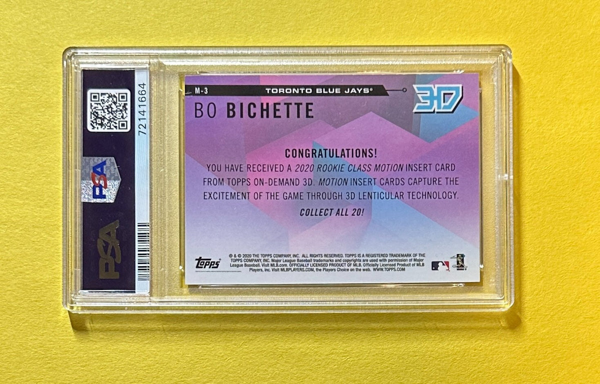 2020 TOPPS 3D BO BICHETTE MOTION #M3 PSA MINT 9 BLUE JAYS ROOKIE CARD