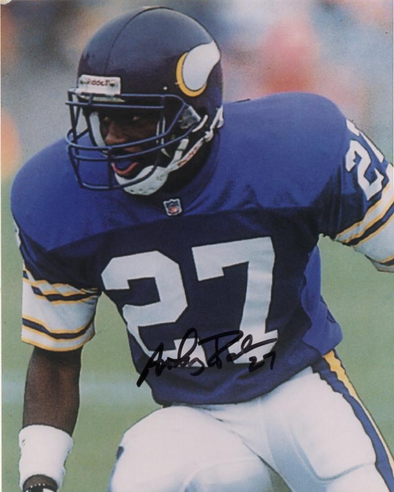 ANTHONY PARKER #27 MINNESOTA VIKINGS SIGNED AUTOGRAPHED 8X10 PHOTO W/COA