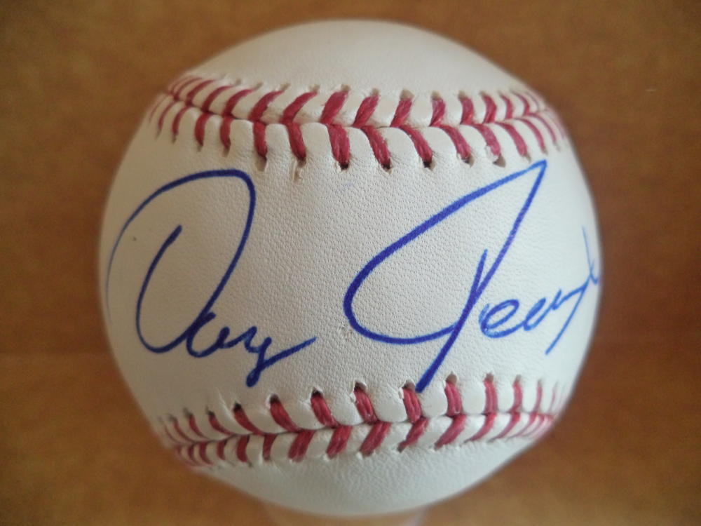 DOUG JENNINGS CUBS/JAPAN SIGNED AUTOGRAPHED M.L. BASEBALL W/COA