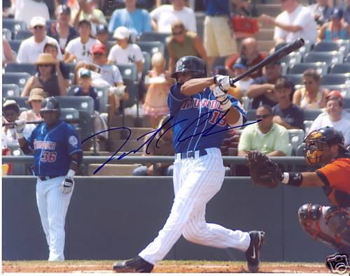 JUSTIN CHRISTIAN  TRENTON  THUNDER/YANKEES SIGNED 8X10
