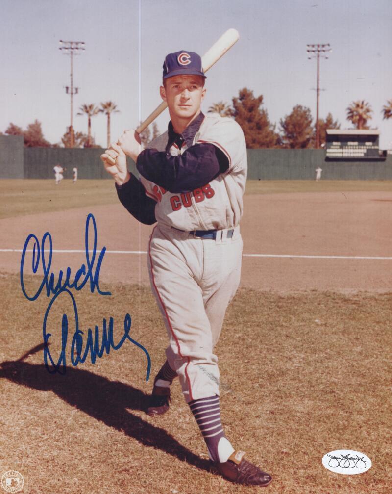 CHUCK TANNER CUBS JSA SOA  SIGNED AUTOGRAPHED 8X10 PHOTO   