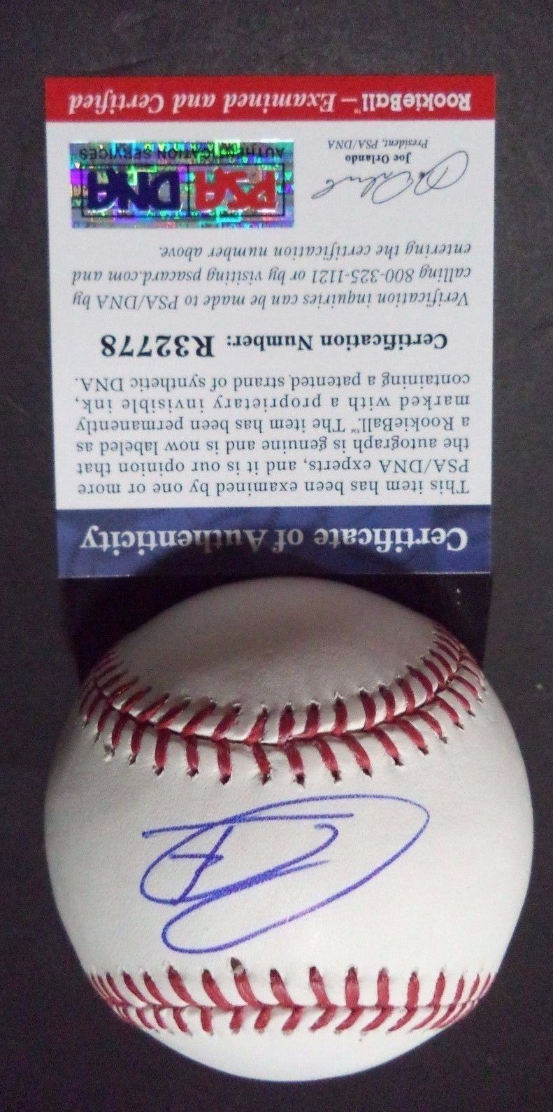 TYRELL JENKINS ATL BRAVES SIGNED ROMLB BASEBALL ROOKIE GRAPH PSA/DNA COA #R32778