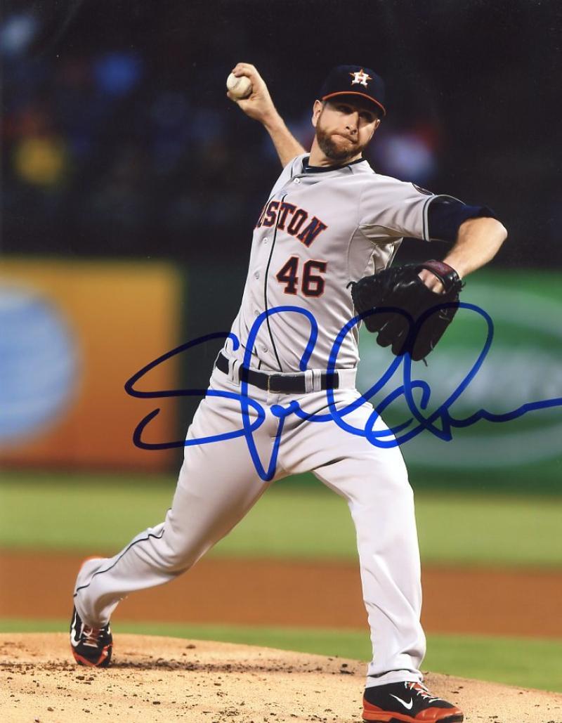 SCOTT FELDMAN #46 HOUSTON ASTROS SIGNED 8X10 PHOTO W/COA
