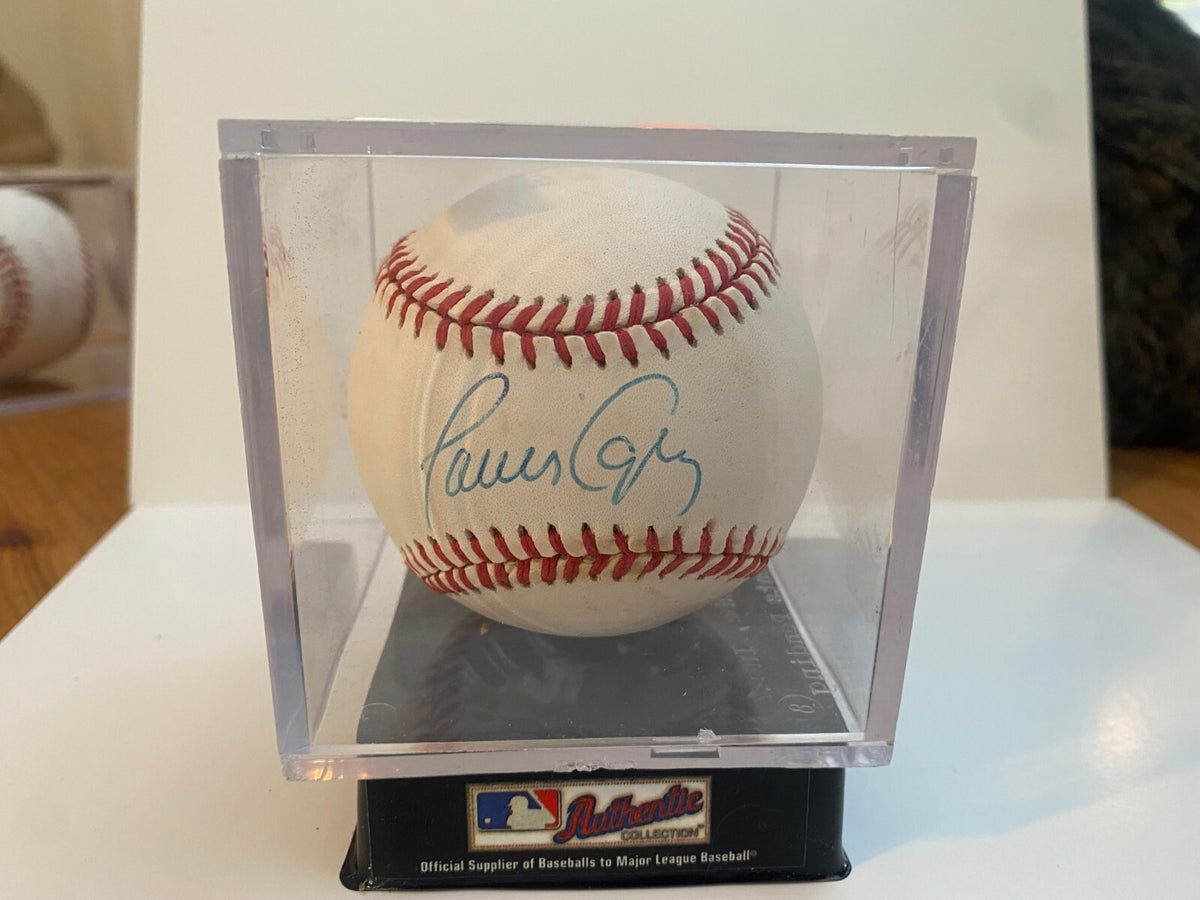 JAVIER LOPEZ ATLANTA BRAVES SIGNED AUTOGRAPHED AUTO N.L. BASEBALL W/COA W/CUBE
