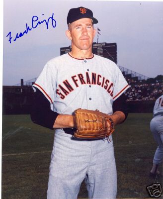 FRANK  LINZY  SF  GIANTS     SIGNED 8X10  PHOTO
