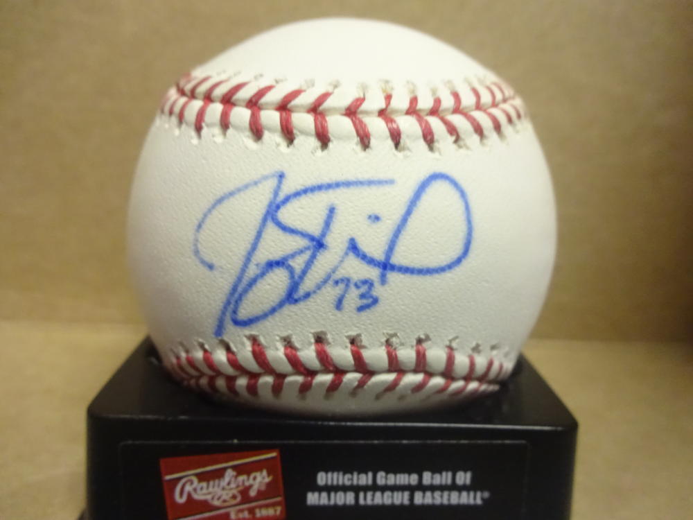 JOEY TERDOSLAVICH ATLANTA BRAVES SIGNED M.L. BASEBALL W/COA