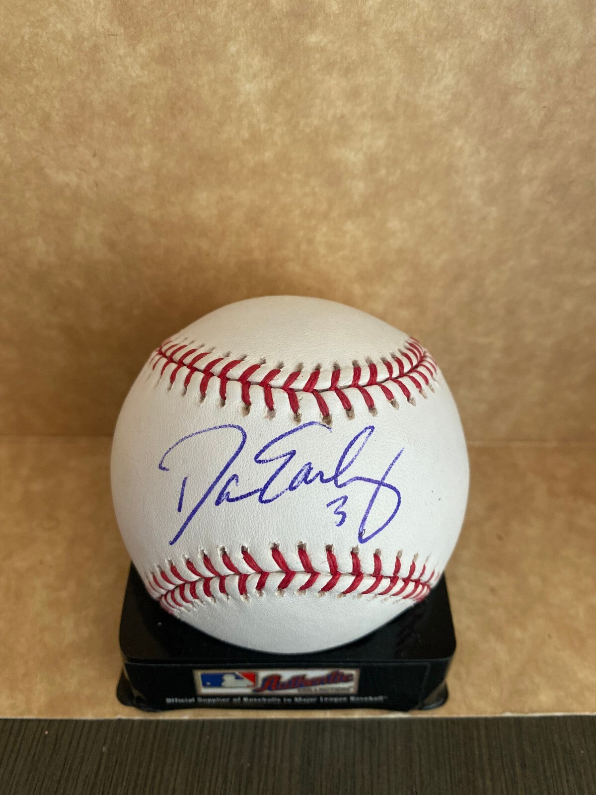 DAMION EASLEY METS/TIGERS SIGNED AUTOGRAPHED M.L. BASEBALL JSA COA