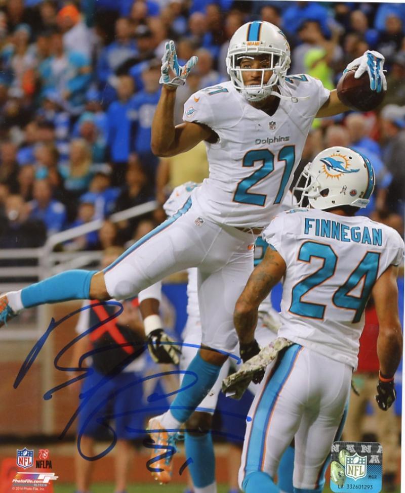 BRENT  GRIMES  MIAMI  DOLPHINS  W/ FINNEGAN  SIGNED   AUTO  8X10  PHOTO W/COA
