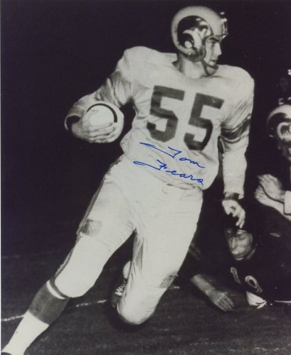 TOM FEARS HOF LOS ANGELES RAMS SIGNED 8X10 PHOTO W/COA