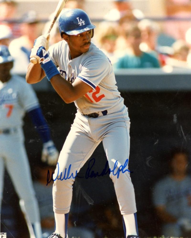 WILLIE RANDOLPH DODGERS SIGNED AUTOGRAPHED 8X10 PHOTO W/COA