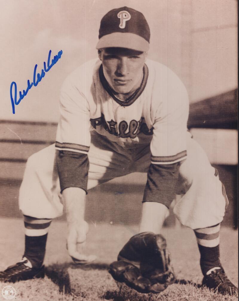 RICHIE ASHBURN PHILLIES SIGNED AUTOGRAPHED 8X10 PHOTO W/ COA