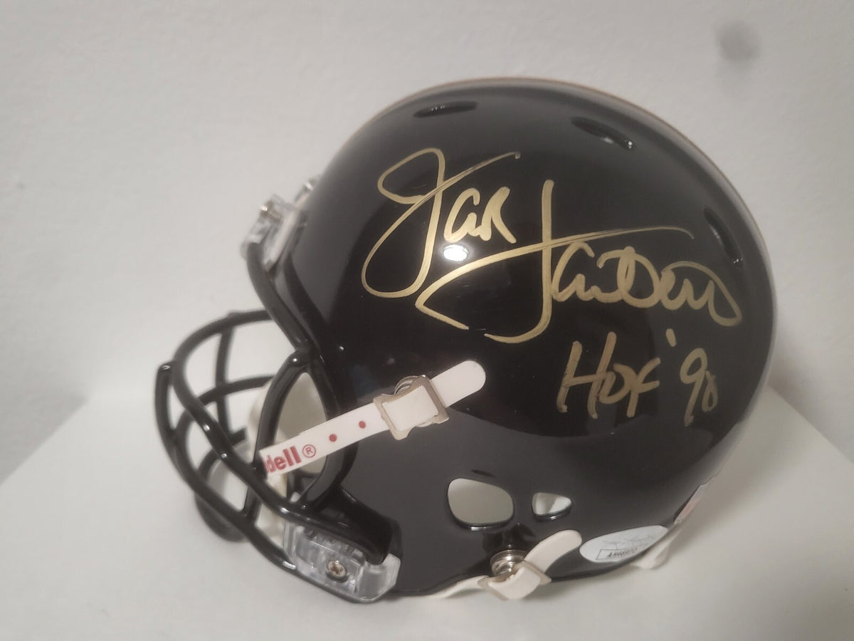 JACK LAMBERT STEELERS HOF 98 SIGNED AUTOGRAPHED AUTHENTIC MINI HELMET JSA