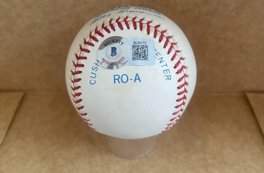 HARMON KILLEBREW TWINS SIGNED AUTOGRAPHED A.L. BASEBALL BECKETT AUTH