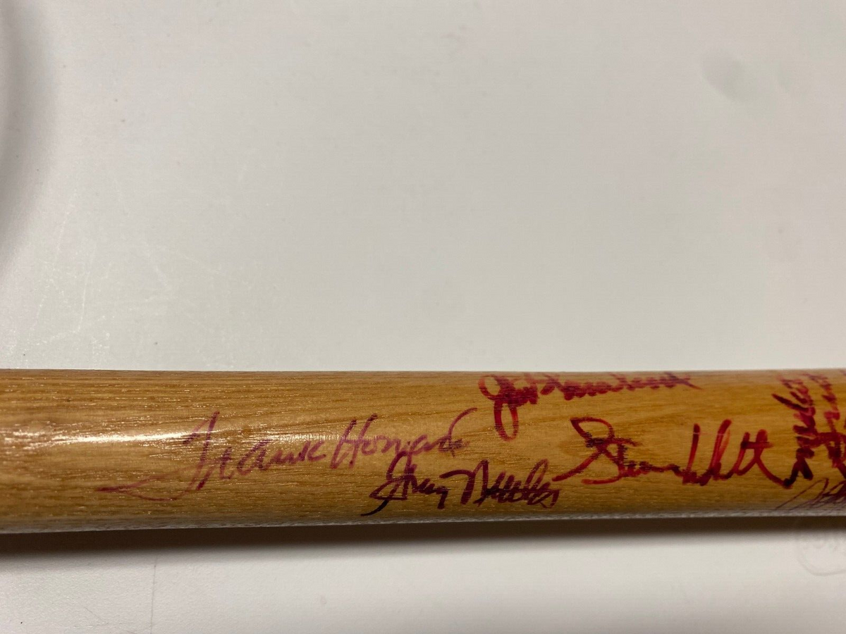 MLB GREATS MULTI SIGNED AUTOGRAPH LV SLUGGER MEMORIAL CLASSICS SPLIT BAT COA !