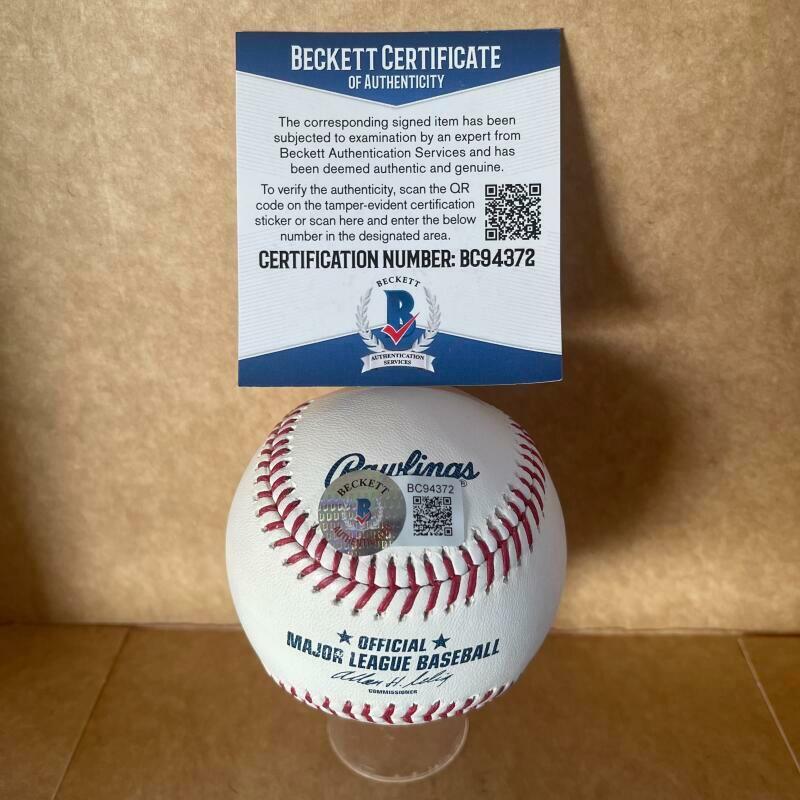 REED JOHNSON BRAVES/DODGERS/CUBS SIGNED AUTOGRAPHED M.L. BASEBALL BAS BC94372