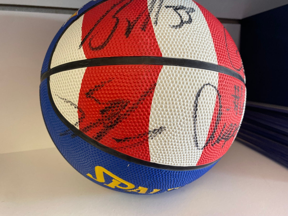 HARLEM GLOBETROTTERS MULTI SIGNED AUTOGRAPHED FULL SIZE BASKETBALL AUTHENTIC