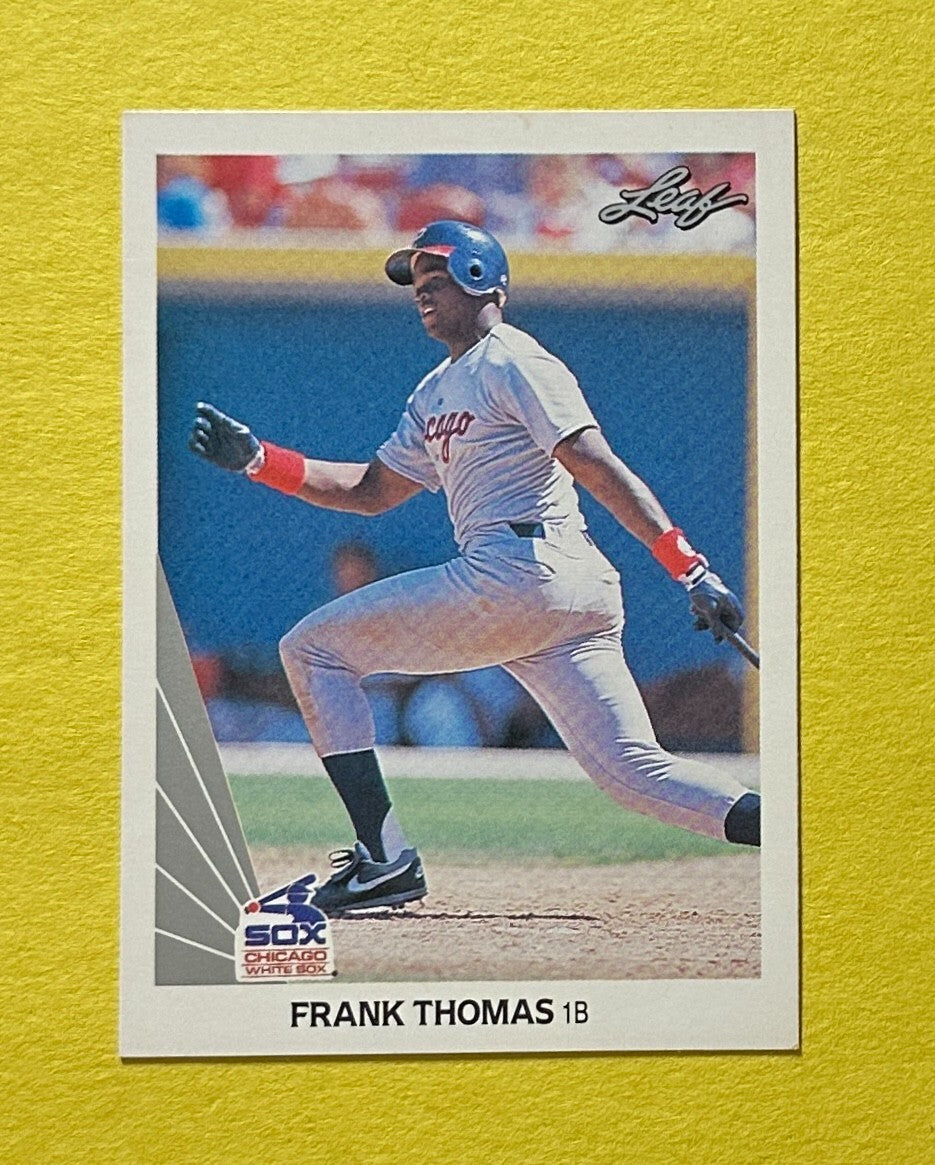 1990 LEAF FRANK THOMAS #300 WHITE SOX ROOKIE CARD HOF