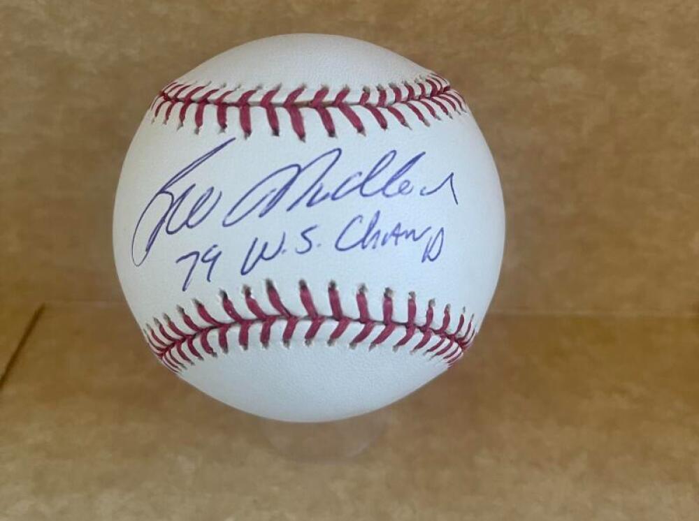 BILL MADLOCK 75 ALL STAR MVP SIGNED AUTO M.L. BASEBALL BAS AUTHENTICATED