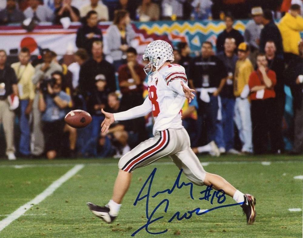 ANDY GROOM OHIO STATE BUCKEYES SIGNED AUTOGRAPHED 8X10 PHOTO W/COA