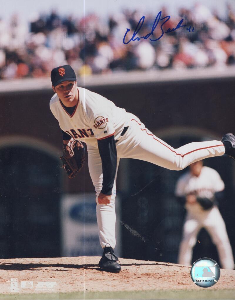 CHAD ZERBE SAN FRANCISCO GIANTS SIGNED AUTOGRAPHED 8X10 PHOTO W/ COA