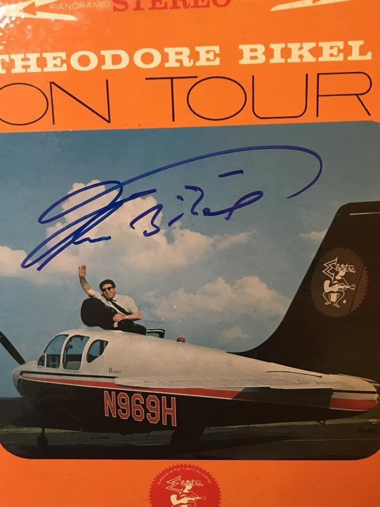 THEODORE BIKEL  ON TOUR   SIGNED VINYL RECORD  ALBUM  W/COA