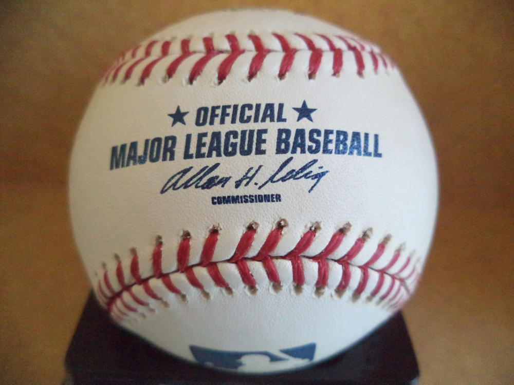 SCOTT KAZMIR ANGELS/DODGERS AUTOGRAPHED SIGNED M.L. BASEBALL W/COA 