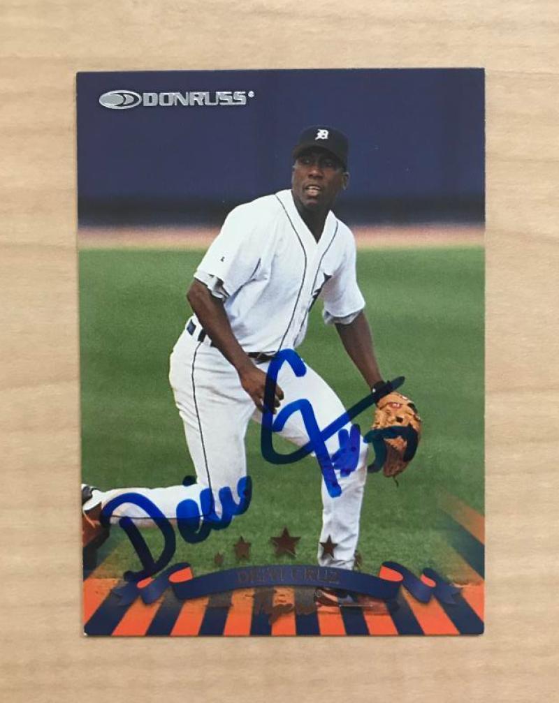 DEIVI CRUZ DETROIT TIGERS SIGNED AUTOGRAPHED 1998 DONRUSS CARD #208 W/COA