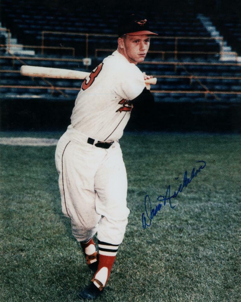 DAVE NICHOLSON BALTIMORE ORIOLES   SIGNED AUTOGRAPHED 8X10  PHOTO W/ COA