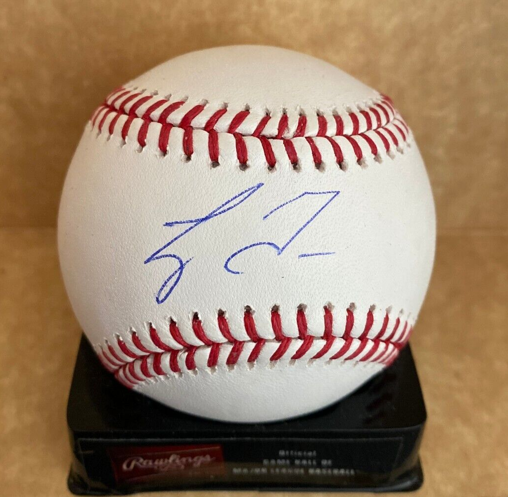 LOGAN TANNER CINCINNATI REDS SIGNED AUTOGRAPHED M.L. BASEBALL BECKETT *