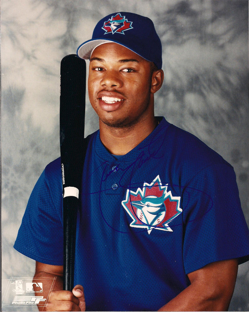SHANNON STEWART  BLUE JAYS SIGNED 8X10 PHOTO 
