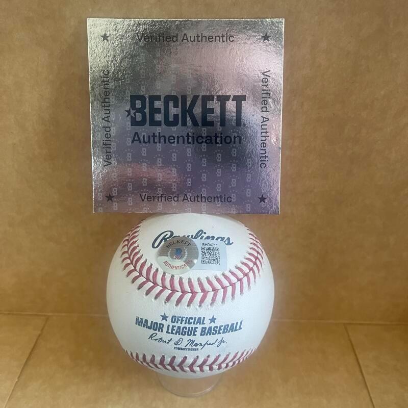 HENRY DAVIS PIRATES  SIGNED AUTOGRAPHED M.L. BASEBALL BECKETT AUTH