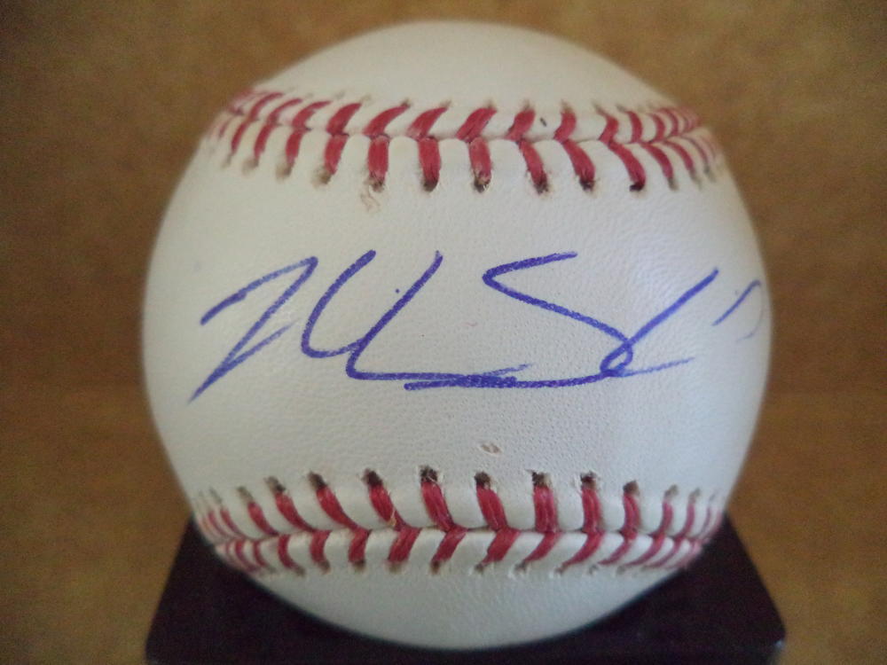 NICK SCHMIDT SAN DIEGO PADRES SIGNED AUTOGRAPHED M.L. BASEBALL W/COA 