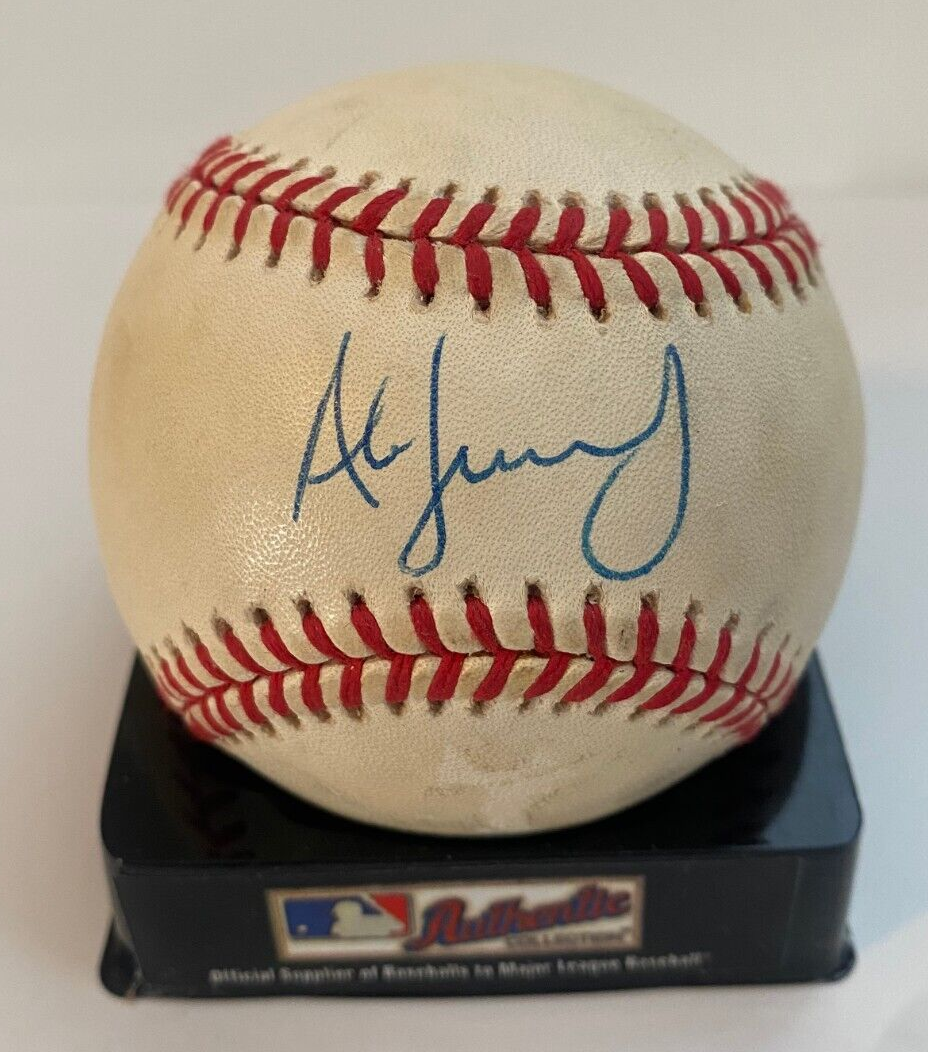ALEX FERNANDEZ FLORIDA MARLINS SIGNED AUTOGRAPHED N.L. BASEBALL W/COA W/CUBE