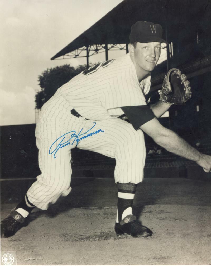 RUSS KEMMERER (B/W) WASHINGTON SENATORS SIGNED 8X10 COA