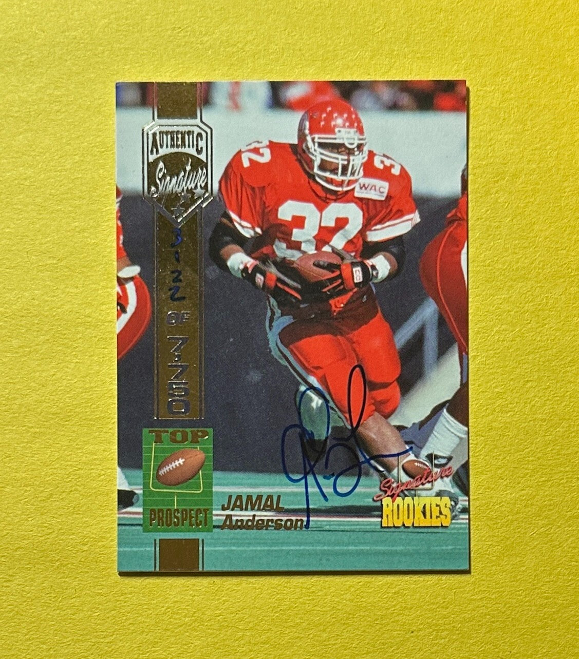 1994 SIGNATURE ROOKIES JAMAL ANDERSON AUTO /7750
