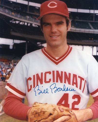 BILL BONHAM   CINCINNATI  REDS   SIGNED 8X10