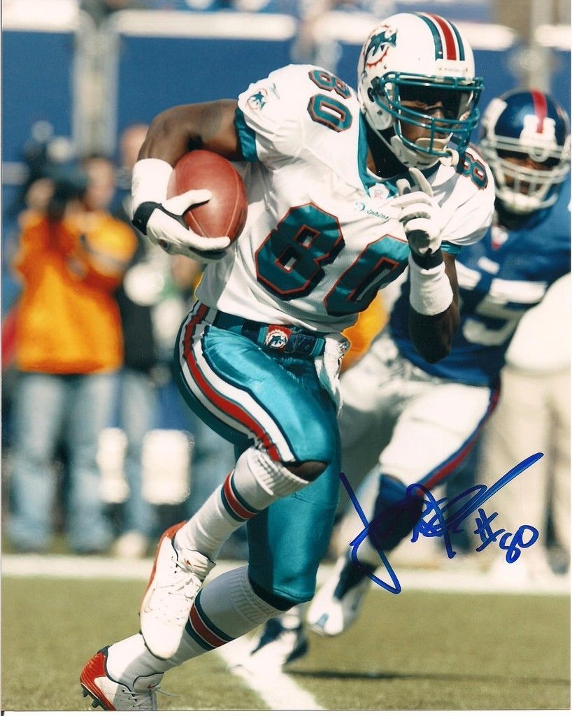 JAMES MCKNIGHT MIAMI DOLPHINS SIGNED 8X10 PHOTO W/COA