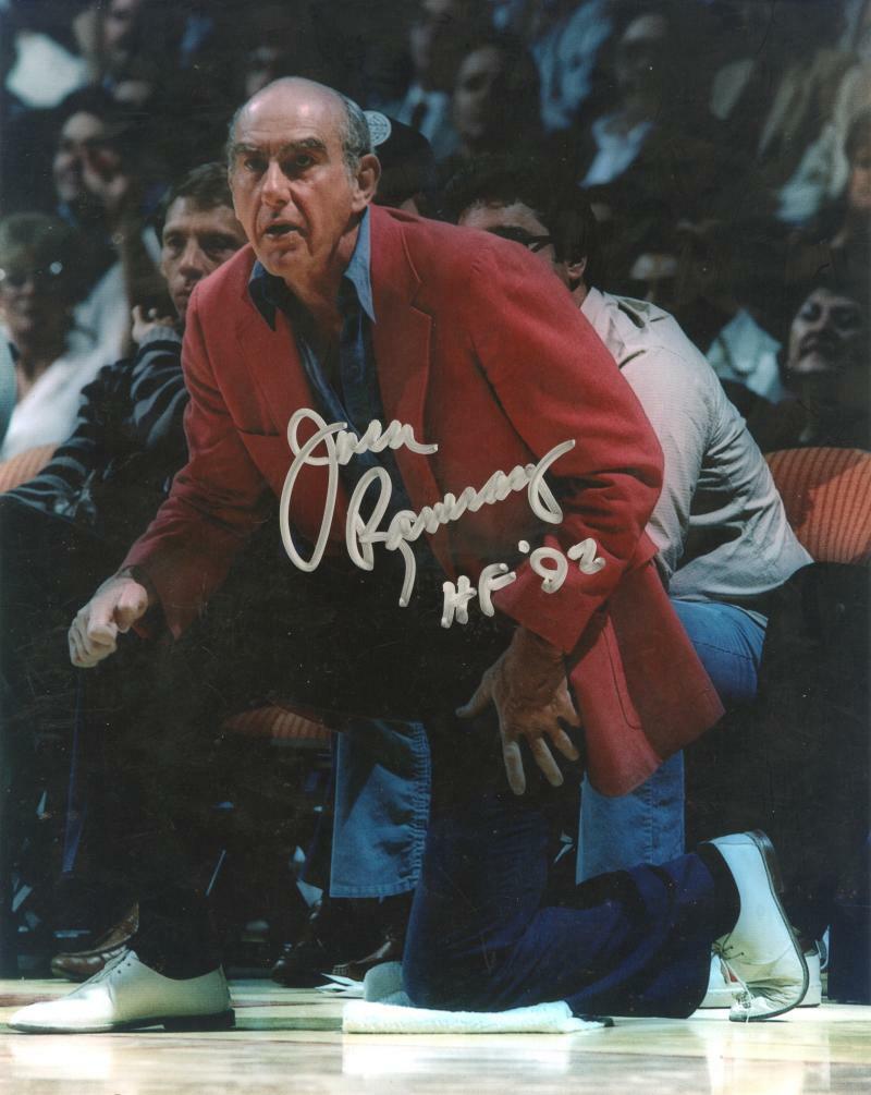 JACK RAMSAY PORTLAND TRAILBLAZERS HOF 92 SIGNED  8X10 PHOTO W/ COA