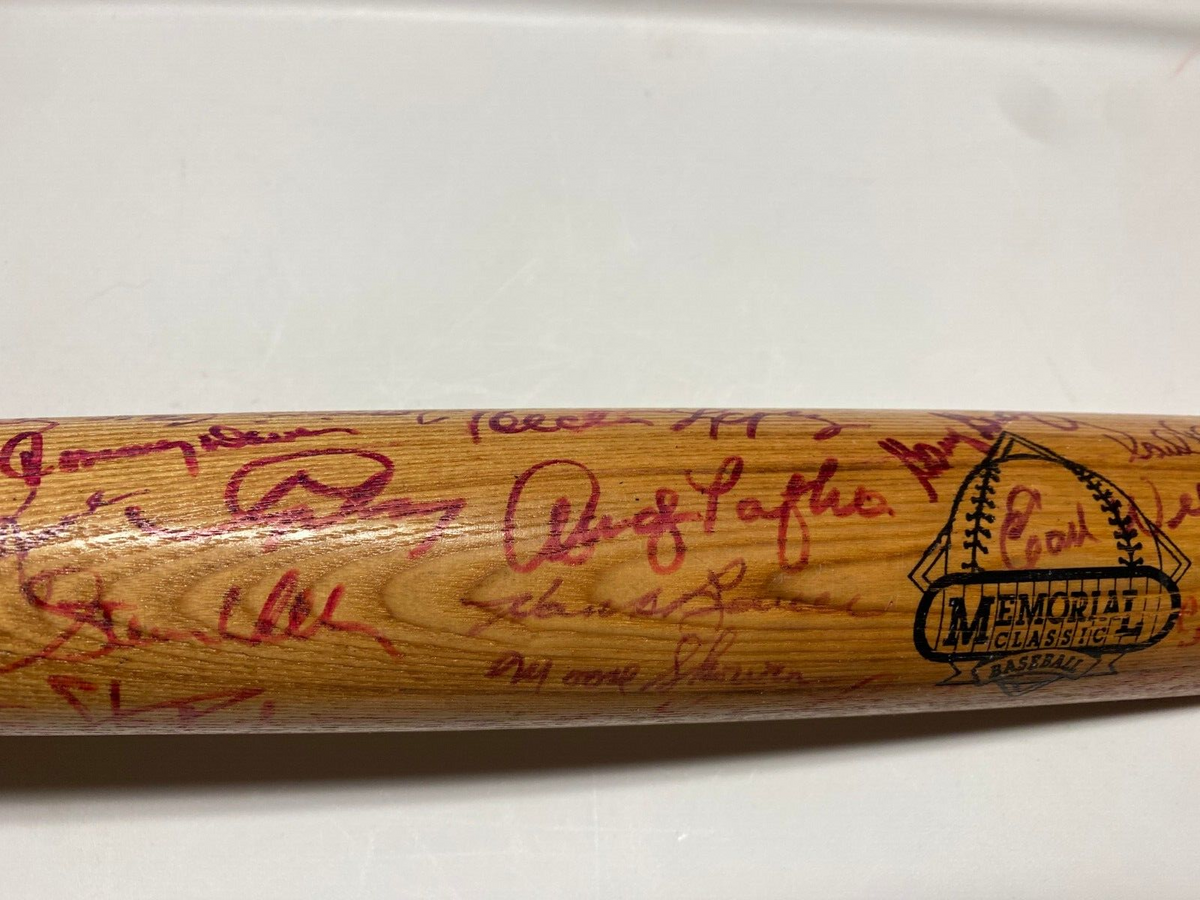 MLB GREATS MULTI SIGNED AUTOGRAPH LV SLUGGER MEMORIAL CLASSICS SPLIT BAT COA !!