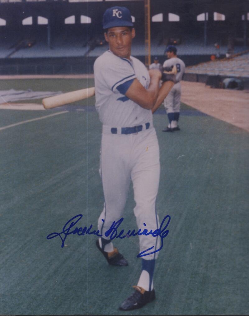 JACKIE HERNANDEZ ROYALS  SIGNED AUTOGRAPHED 8X10 PHOTO W/ COA