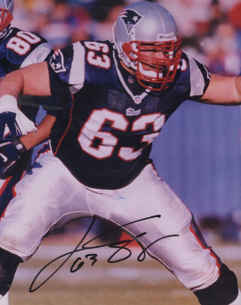 JOE ANDRUZZI PATRIOTS SIGNED AUTOGRAPHED 8X10 PHOTO W/ COA