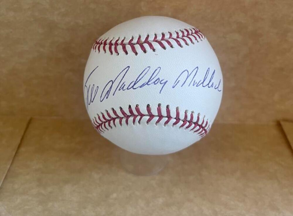 BILL MADDOG MADLOCK PIRATES/DODGERS SIGNED AUTO M.L. BASEBALL BAS AUTHENTICATED