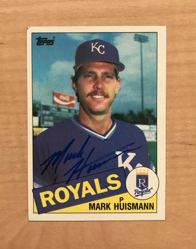 MARK HUISMANN KANSAS CITY ROYALS SIGNED AUTOGRAPHED 1985 TOPPS CARD #644 W/COA