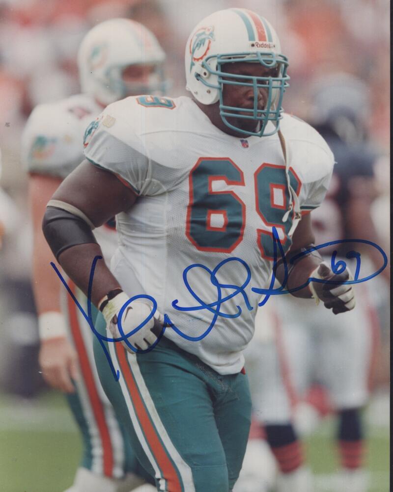 KEITH SIMS DOLPHINS SIGNED AUTOGRAPHED 8X10 PHOTO W/ COA