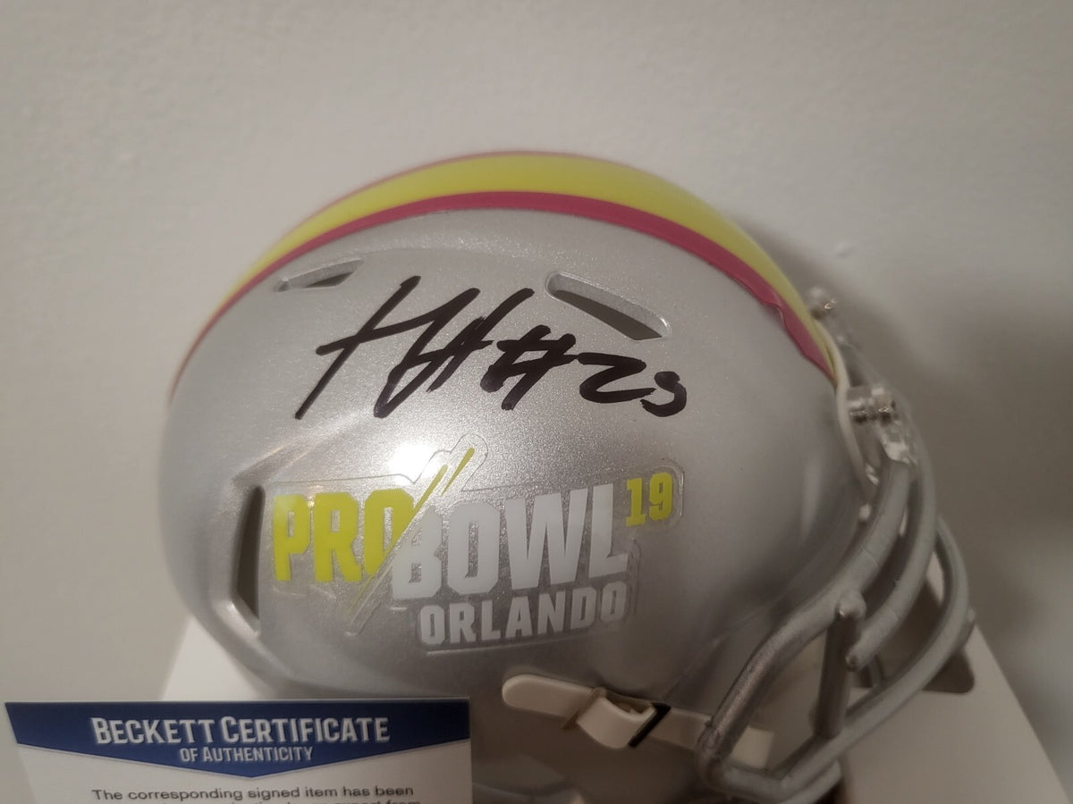 XAVIEN HOWARD DOLPHINS SIGNED AUTOGRAPHED 2019 PRO BOWL MINI HELMET BECKETT