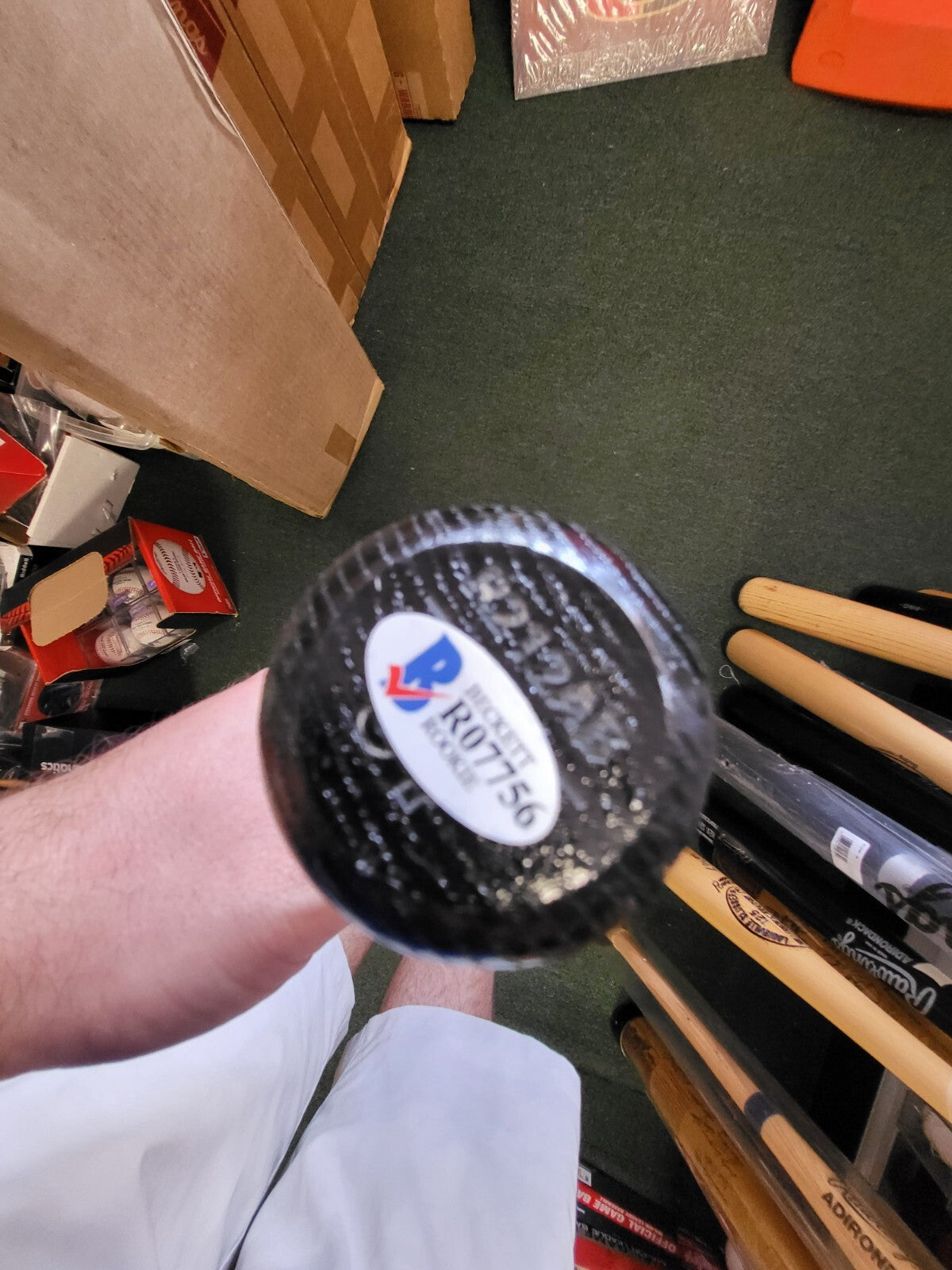 KEIBERT RUIZ WASHINGTON NATIONALS SIGNED AUTOGRAPH BLK RAWLINGS BAT BECKETT L@@K