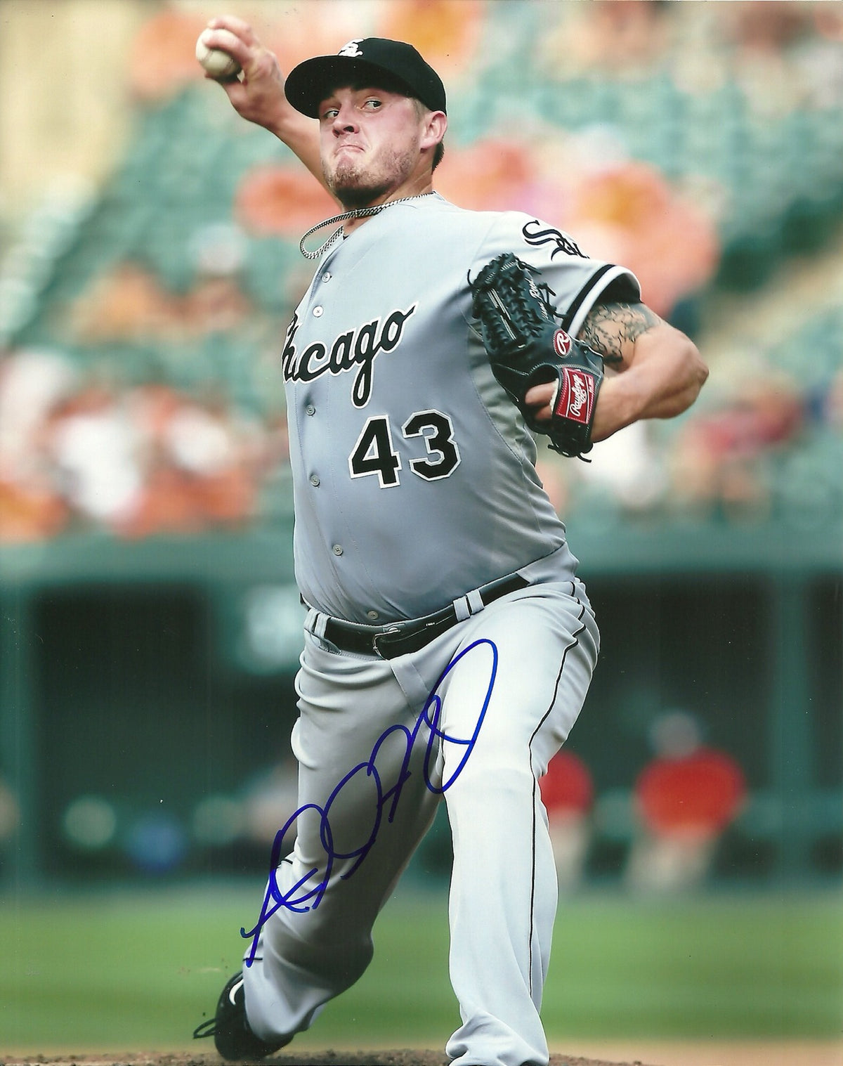 ADDISON REED CHICAGO WHITE SOX SIGNED AUTOGRAPHED 8x10 PHOTO W/COA