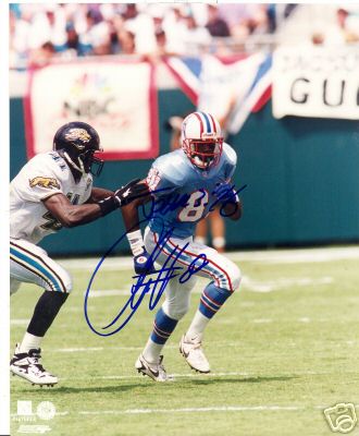 CHRIS SANDERS HOUSTON OLIERS SIGNED 8X10 PHOTO W/COA
