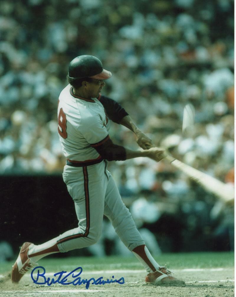BERT CAMPANERIS  CALIFORNIA ANGELS   SIGNED AUTOGRAPHED 8X10 PHOTO W/ COA