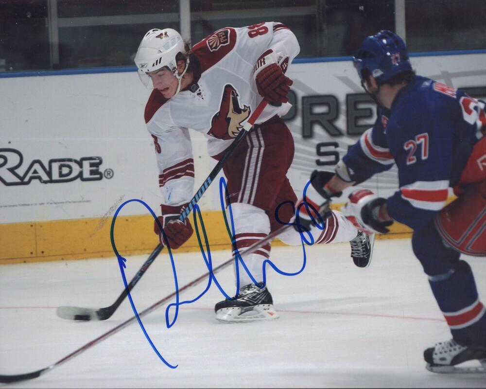 PETER MUELLER PHOENIX COYOTES  SIGNED AUTOGRAPHED 8X10 PHOTO W/ COA